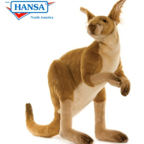 Hansa Handcrafted Kangaroo, Male Stuffed Animal Brand New w/ Tag - Picture 1 of 13